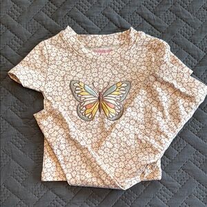 Penelope Mack Floral Butterfly Toddler Shirt and Leggings Baby 12 Mo